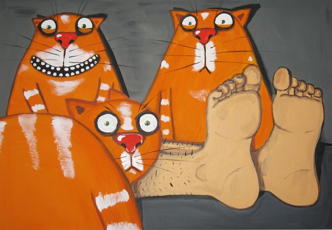 Человек и кошки х.а. Вася Ложкин